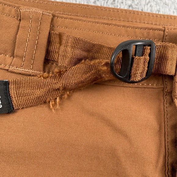 Prana Shorts Mens 36 Brown 7" Stretch Zion II Hybrid Belted Hiking Performance - Picture 2 of 11